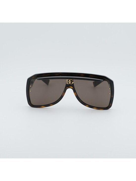 Dolce & Gabbana DG6205 502/73 Sunglasses Havana Square Frame, Brown Lenses main image 9